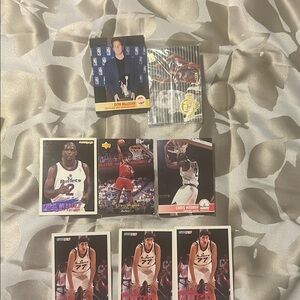 Team of collector Basketball cards